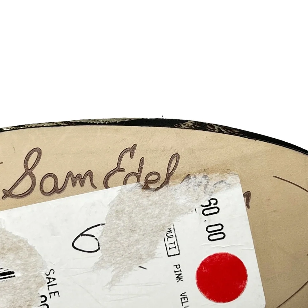 Sam Edelman women's Taye Jacquard floral embroidered ankle booties size 6.5 NWT - Picture 15 of 15